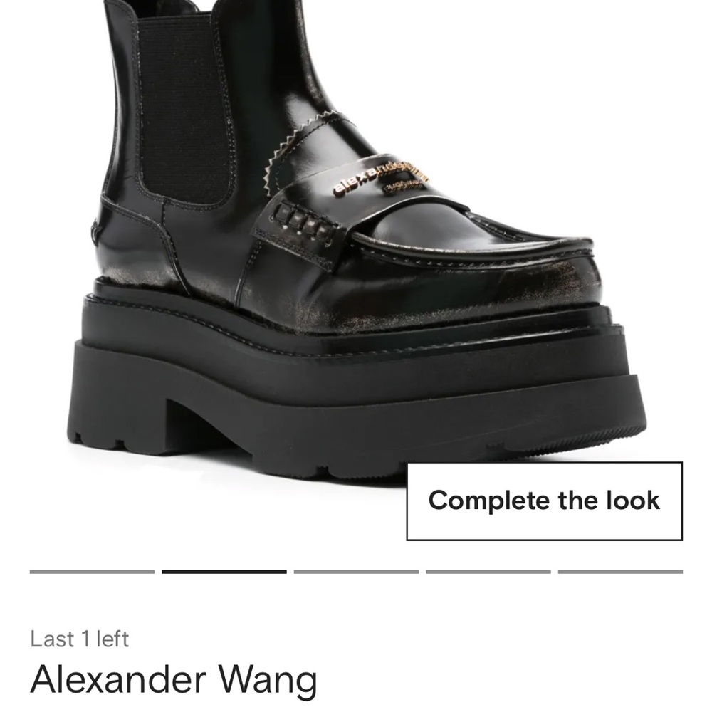 Alexander Wang Glossy Black Heeled Boots - Picture 2 of 3